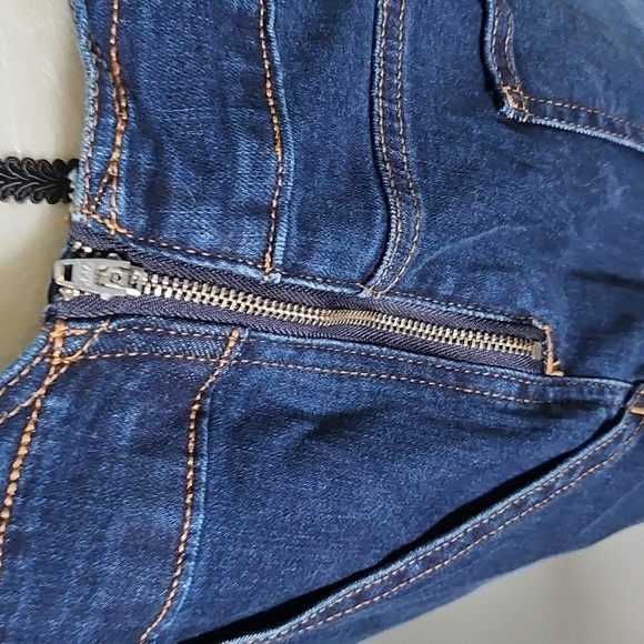 J. Crew Factory Dark Wash Skinny Overalls NWT - Picture 9 of 16